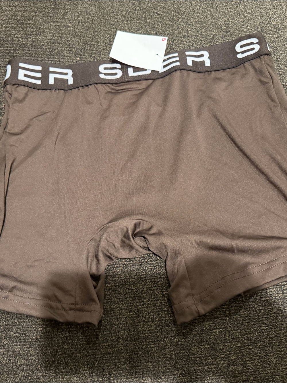 Spyder Brown Boxer Briefs with Branded Waistband